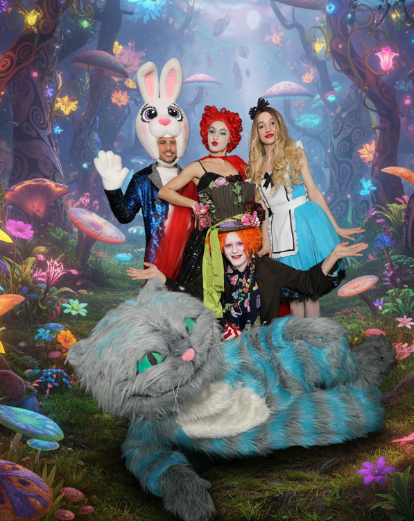 Alice und die Katze im Wunderland